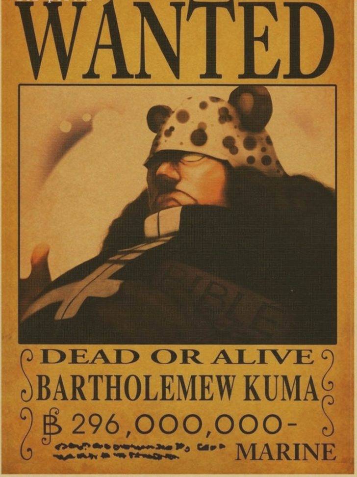 Affiche wanted Kuma