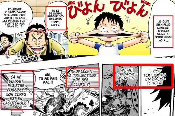 Luffy - foreshadowing  – scan 1, 784 et 1042