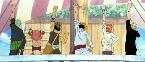 L'équipage de Luffy, uni à Alabasta